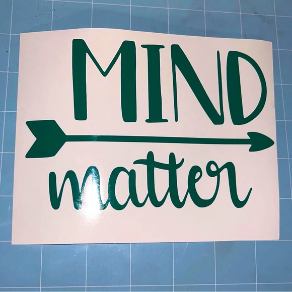 NEW “mind over matter” decal - Picture 2 of 2